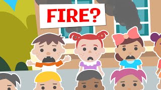 It’s a Fire Drill, Roys Bedoys!  Fire Drill Cartoon Video for Kids