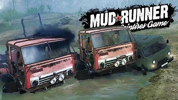 CUSTOM DIESEL POWERED LOG HAULERS! Awesome New Mods! - Spintires MudRunner Multiplayer Gameplay