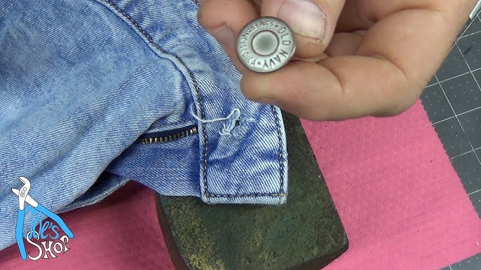 Installer Jeans Buttons Metal, Installation Jean Buttons