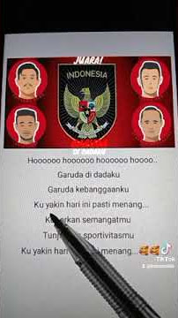 Lirik Lagu Garuda Di Dadaku Yel Yel Supporter Timnas Indonesia🥰🥰