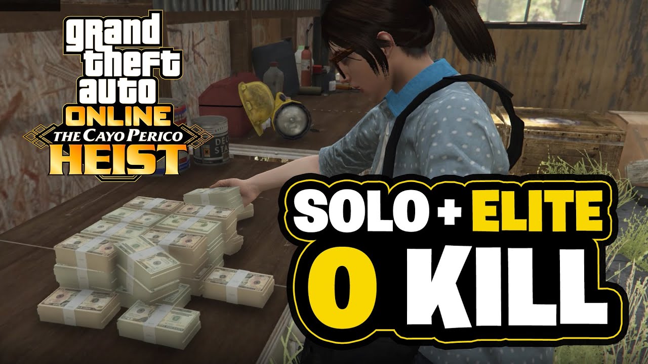 [Solo] 0 Kill Elite Challenge Cayo Perico Heist GTA Online No