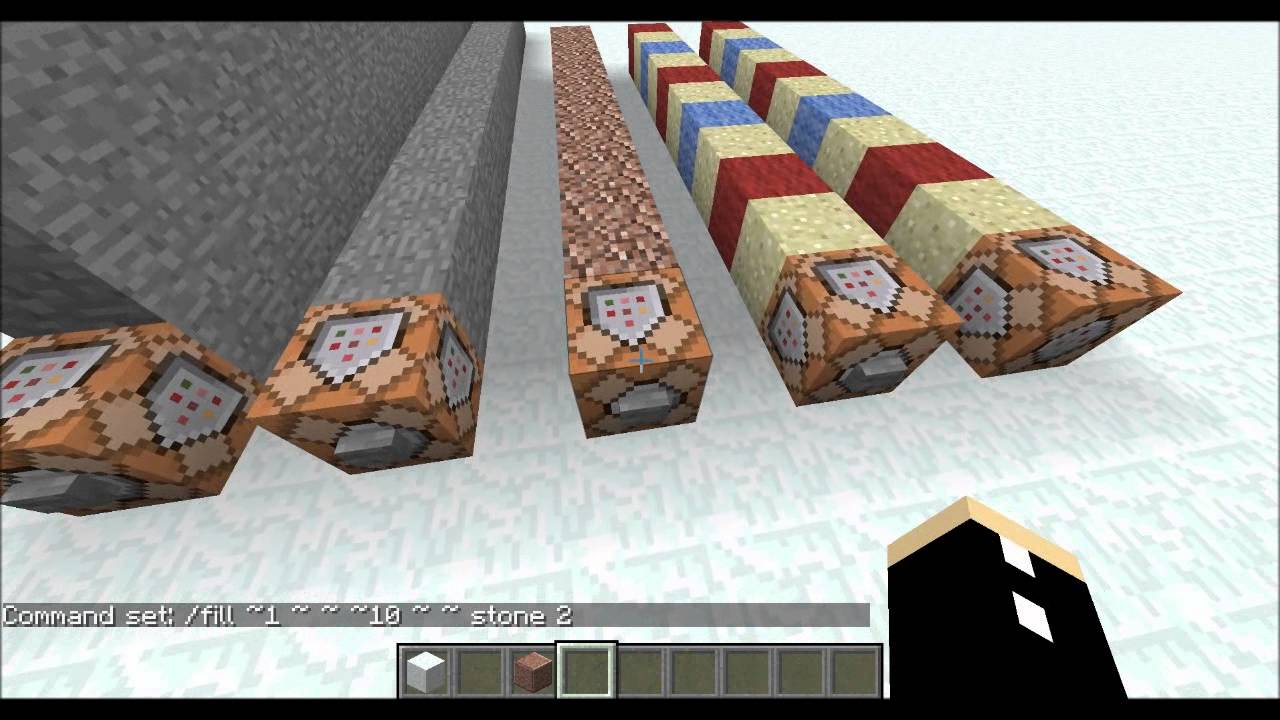 How To Use The Fill Command Minecraft Tutorial Youtube