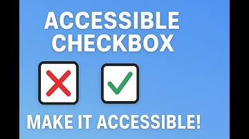 Accessible Checkbox in React | WCAG & ARIA Tutorial