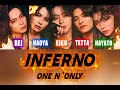 「INFERNO」 - ONE N' ONLY 【 歌詞/歌割り/パート分け 】