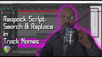 Reapack Script: Search and Replace in Selected Track Names