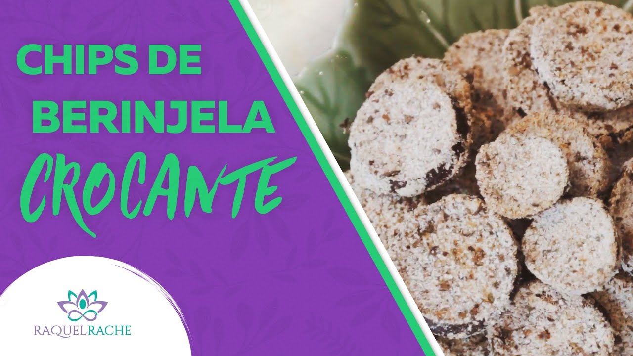 CHIPS DE BERINJELA CROCANTE SAUDÁVEL ASSADA VEGAN SIMPLES