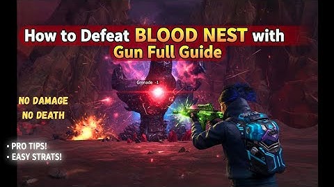 How to Defeat BLOOD NEST with Gun in OPERATION BASE//Full Guide//Solo//Last Island Of Survival