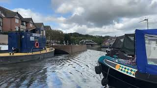 Town Bridge Northwich being swung - time lapse