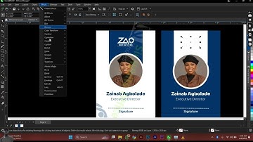 Advanced CorelDRAW tutorials for graphic designers || ID Card as a sample