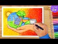 Renewable energy day drawing  sustainable energy poster drawing  akshay urja diwas drawing