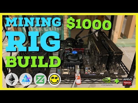 How To Build A Crypto GPU Mining Rig With $1000 Or Less! Duo Miner! Beginner Guide ETH/Beam/Zcoin