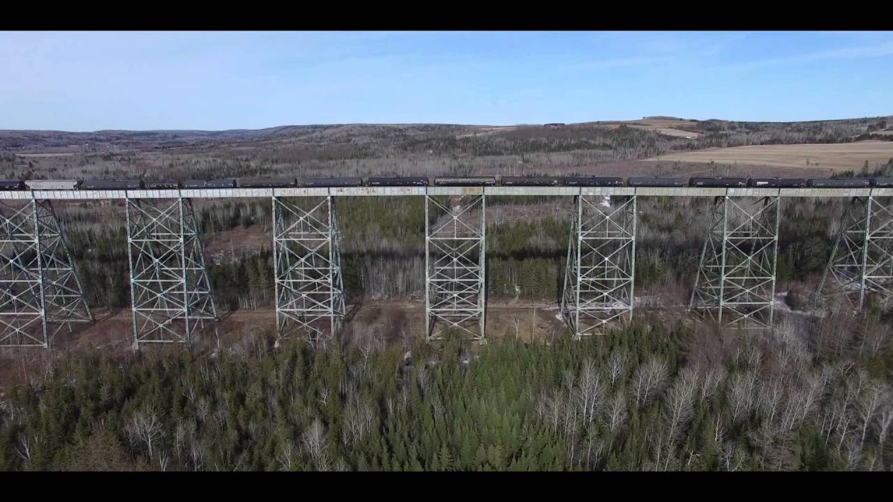 Viaduc CN trestle bridge, Drummond N.B. YouTube
