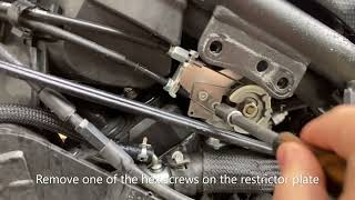 HOW TO: Remove Yamaha FZ6R/XJ6 Restrictor plate