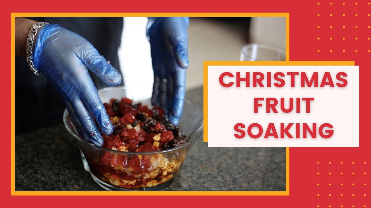 Christmas fruit soaking Fruit Mixing For Xmas Recipes How to Soak