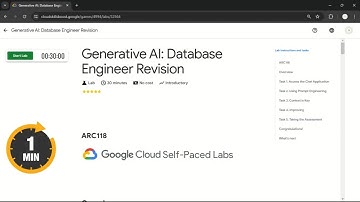 Generative AI: Database Engineer Revision | #qwiklabs | #ARC118