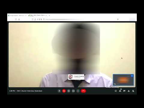 Candidate Caught cheating in interview | lip sync | proxy | [Software Engineering Interview] SDE-1