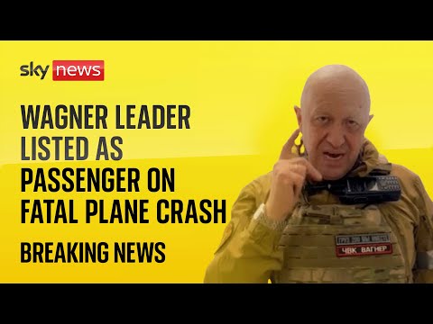 Watch live: Ten killed in private jet crash - Wagner boss Yevgeny Prigozhin 'on passenger list'