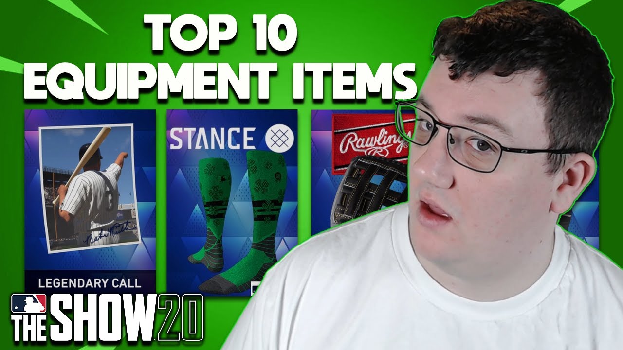 Top 10 Equipment Items MLB The Show 20 Diamond Dynasty Road to the Show