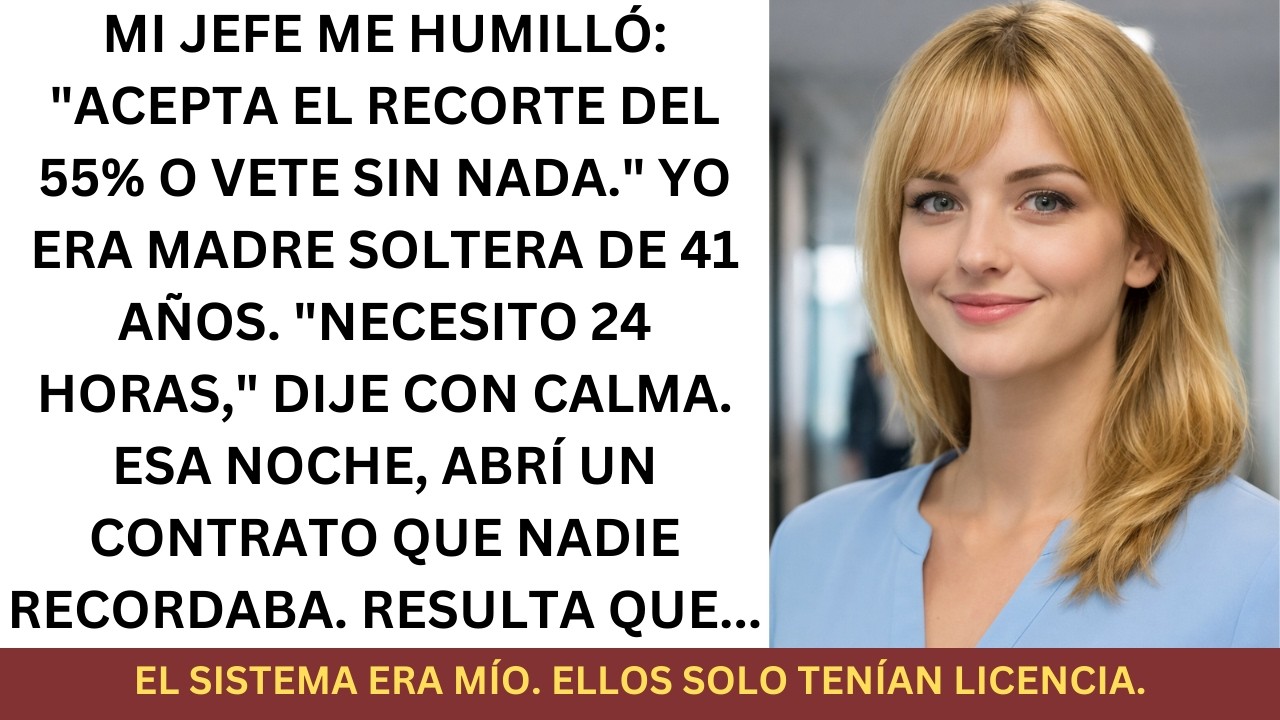 Mi Jefe Me Humilló Con Un Recorte Del 55%... Una Sola Firma Destruyó Su Imperio | Oficina en Sombras