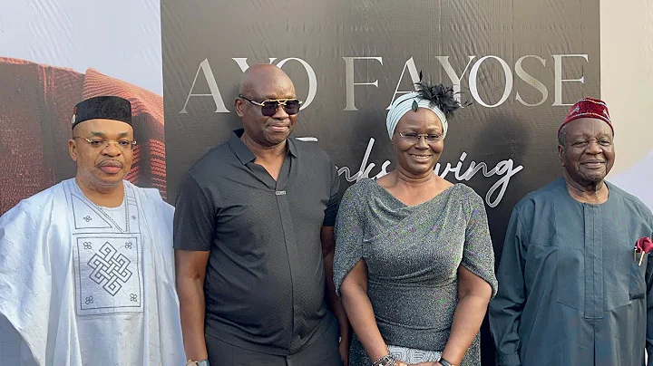 FORMER GOV AYO FAYOSE AT HIS 65TH BIRTHDAY THANKSGIVING SERVICE IN LAGOS