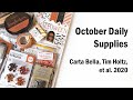 October Daily 2020 | Supplies Haul | Carta Bella | Tim Holtz