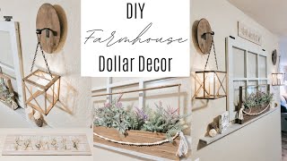 DIY DOLLAR TREE FARMHOUSE DECOR | HIGH END DOLLAR TREE DIY