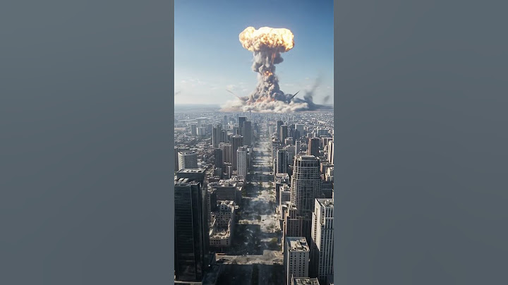 Not Real - Nuclear attack in the middle of the city | Nuclear Explosion #nuclear #military #city
