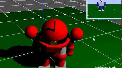 ODE(open dynamics engine) Robot gundam MS simulation