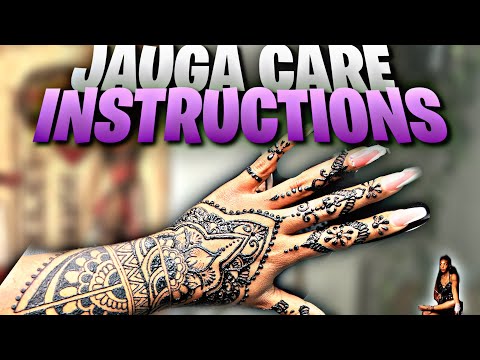 Jagua Care Instructions|VLOG 7 days of dark natural jagua henna tattoo!