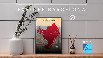 Affinity Designer Map Art: Designing a Custom Map of Barcelona