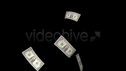 Flying Dollar Bills | Motion Graphics - Envato elements