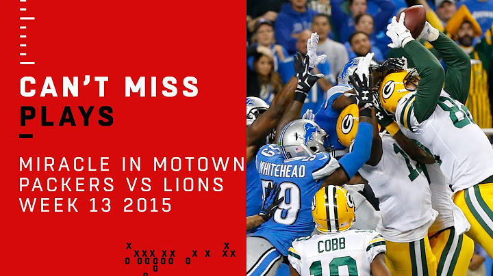 Aaron Rodgers' Amazing Hail Mary: The Miracle in Motown! | Packers vs. Lions | NFL