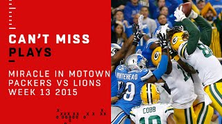 Aaron Rodgers' Amazing Hail Mary: The Miracle in Motown! | Packers vs. Lions | NFL