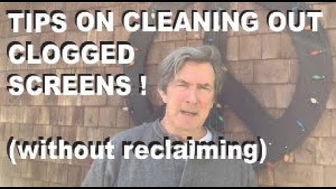 Water Based Screen Clog FIX