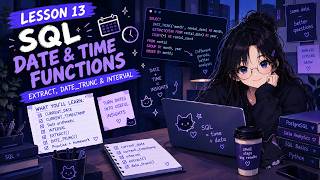 SQL Date & Time Functions | EXTRACT, DATE_TRUNC & INTERVAL