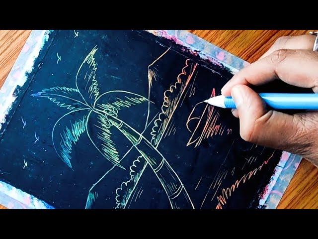 How to Make a Scratch Art Painting with Pastels