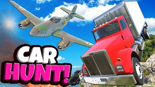 CAR HUNT POLICE CHASE with Fighter Jets is Scary in BeamNG Drive Mods!