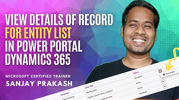 View Details Configuration in Entity List Record using Entity Form in Dynamics 365 Portal