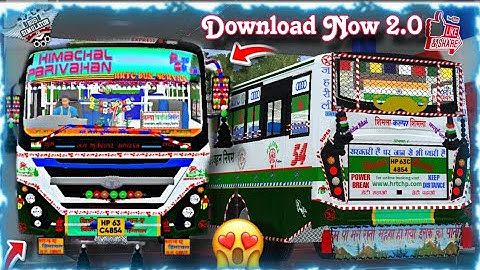 जहरीली पहाडन 2.0 BUS LIVERY || HRTC TATA ACGL BS6 BUS MOD || Free skin  || BUSSID || NEW MOD ❤‍🔥✨