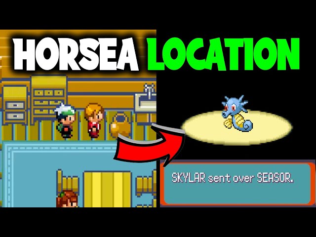 HOW TO GET HORSEA POKEMON EMERALD - YouTube