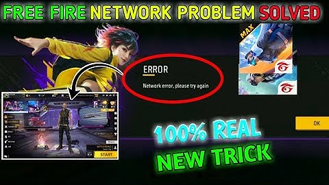 FREE FIRE😭 NETWORK ERROR😠 PROBLEM SOLVED 100% WORKING TRICK😱 | #freefiremax