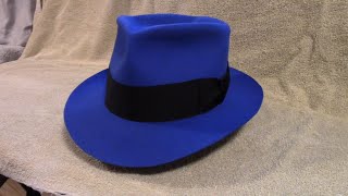 Blue Humphrey Bogart Fedora From Screencapped Hats