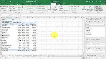 Create an Excel PivotTable Based on Multiple Worksheets