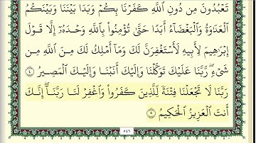 ابو بكر الشاطري سورة الممتحنة مكتوبة