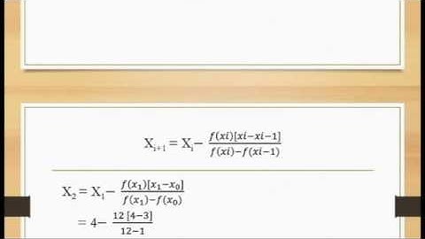 Metode Secant ( Komputasi Numerik )