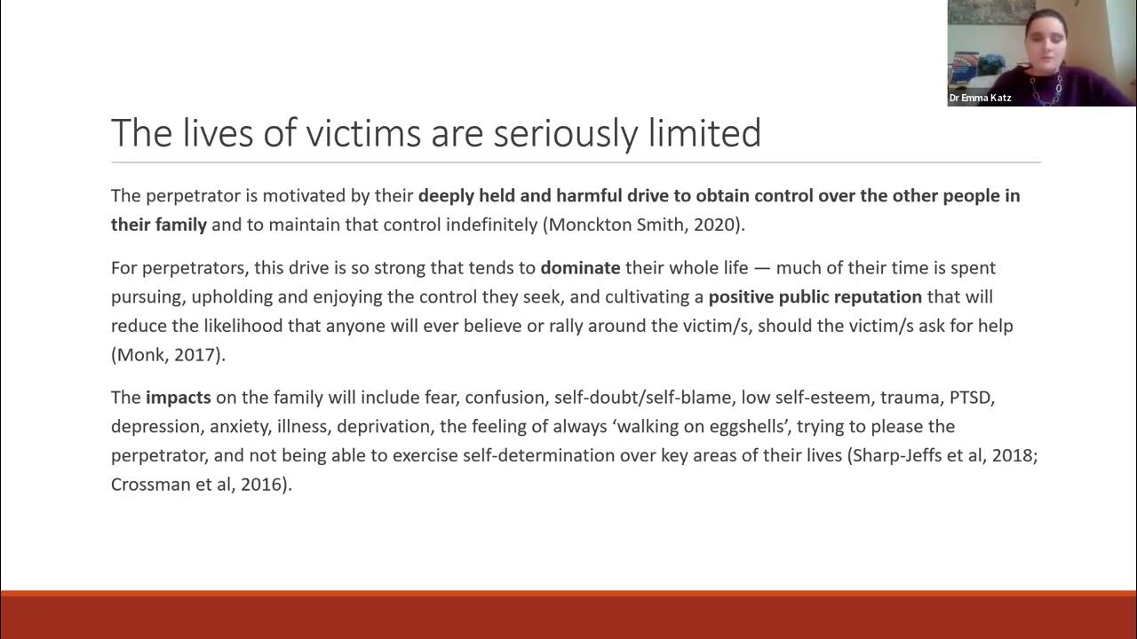 Emma Katz Understanding Coercive Control and its impact on mothers