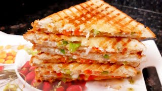 Paneer Cheese Sandwich Recipe | Grilled Sandwich | Quick & Easy Grilled Paneer Cheese Sandwich |