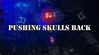 ALL BUT 6 FT. KXLLSWXTCH - PUSHING SKULLS BACK (Lyric Video)