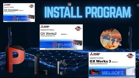 การติดตั้งโปรแกรม GX Developer +GX Work2 +GX Work3