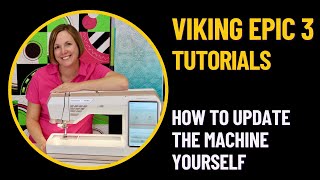 Husqvarna Viking Designer Epic 3 Updating Machine with a USB stick